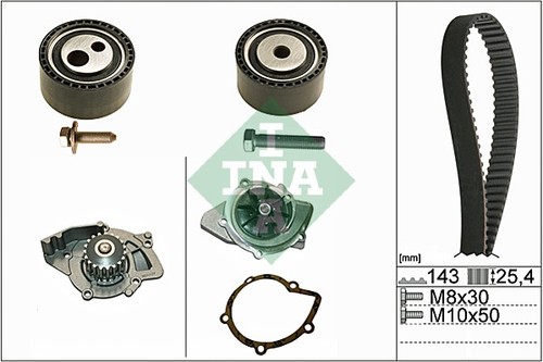 Water pump timing belt - water,