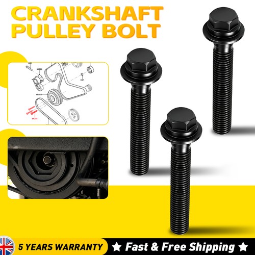 Crankshaft damper pulley - pulley, bolt