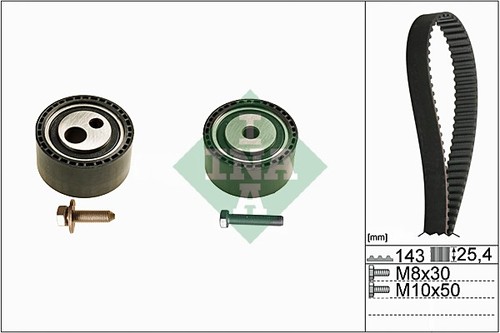 Timing belt set for - timing,