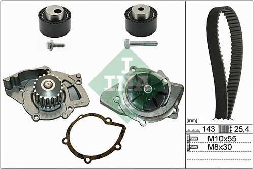 Water pump timing belt - pump,